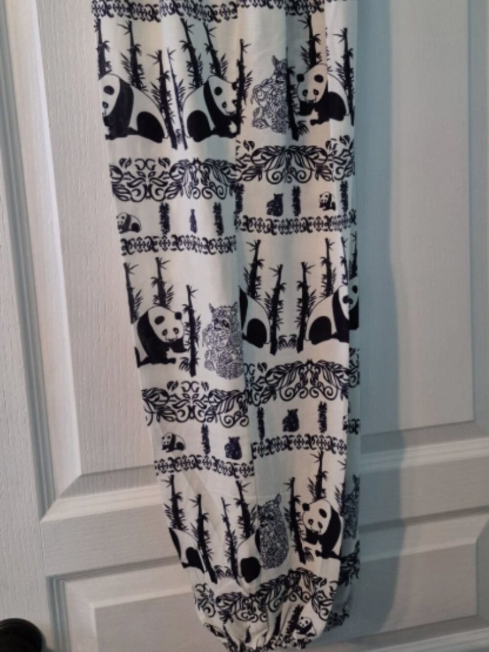 Kathmandu Imports Panda Print Harem Pants Navy White Boho Joggers Women OS